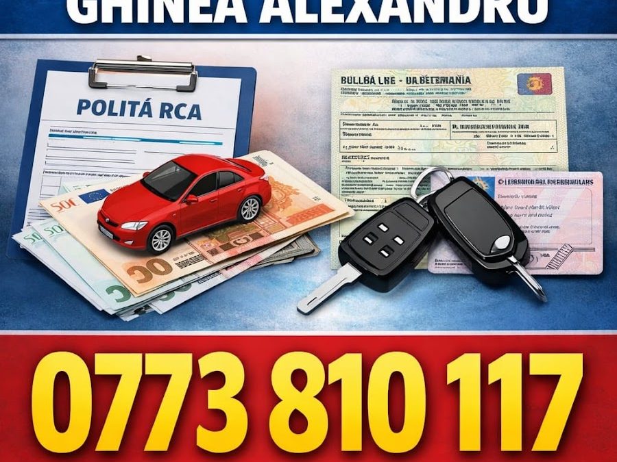RCA Auto Online ieftin și Acte auto- Ghinea Alexandru – Asistent în Brokeraj, Bucureștii Noi Nr 4, 927075 Ciochina, România